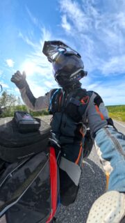What locations are there in your bucket list? For me it was Nordkapp! I have been dreaming of coming here for years and the moment was finally here! These are some of the last km of my trip to Nordkapp taking part in the Paris to Nordkapp adventure! #adventurerider #rideuk #keepitreal #nobullshit #motorcycle